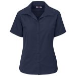 Ladies Short Sleeve Cotton Twill Moderna Shirt - Image 3