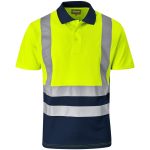 Surveyor Two-Tone Hi-Viz Reflective Golf Shirt - Image 4