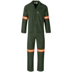 Acid Resistant Polycotton Conti Suit - Reflective Arm & Legs - Orange Tape - Image 2