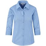 Ladies 3/4 Sleeve Micro Check Shirt - Image 3