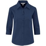 Ladies 3/4 Sleeve Micro Check Shirt - Image 4