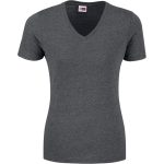 Ladies Michigan Melange V-Neck T-Shirt - Image 3