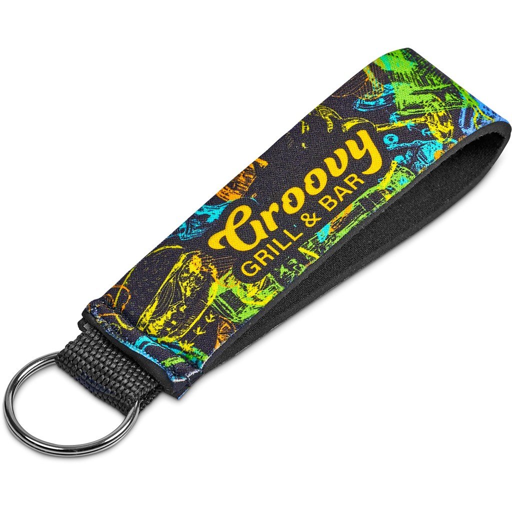 PP-HP-10-G Hoppla Two Ocean Neoprene Wrist Keyring - Image 1