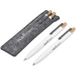 Okiyo Mimo Recycled Aluminum Ball Pen & Pencil Set - Image 3