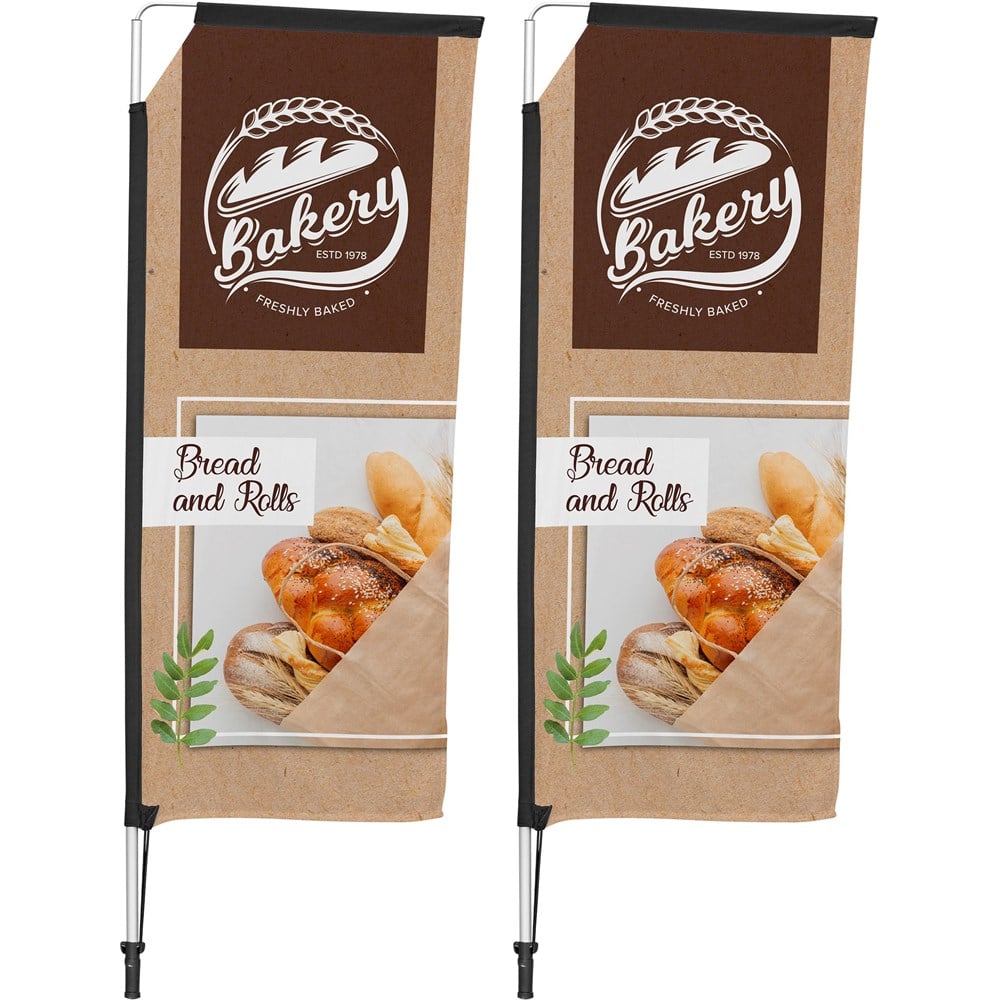 DISPLAY-7042 Legend 2m Telescopic Flying Banner (Set of 2) - Image 1