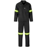 Trade Polycotton Conti Suit - Reflective Arms, Legs & Back - Yellow Tape - Image 2