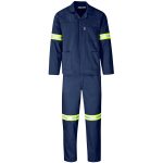 Trade Polycotton Conti Suit - Reflective Arms, Legs & Back - Yellow Tape - Image 6