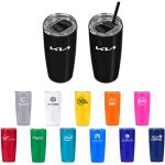 Altitude Daytona Plastic 2-in-1 Double-Wall Tumbler & Straw - 600ml