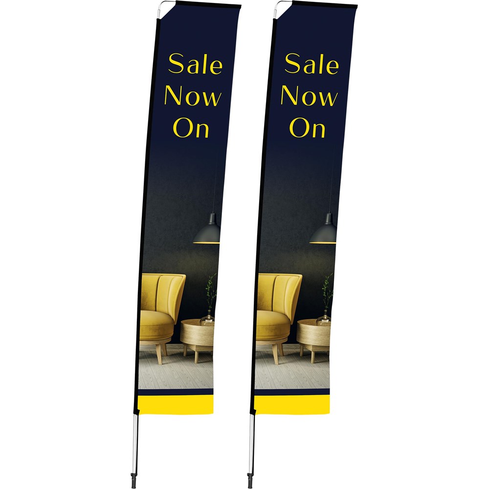 DISPLAY-7044 Legend 4m Telescopic Flying Banner (Set of 2) - Image 1
