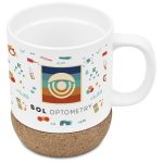 Serendipio Sienna Cork & Ceramic Sublimation Coffee Mug - 340ml - Image 2