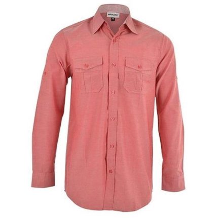 Mens Long Sleeve Ruben Shirt - Red